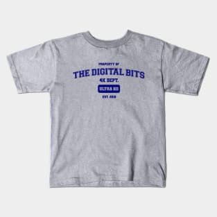 The Digital Bits 4K Athletics - Blue on Light Kids T-Shirt